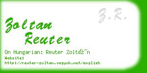 zoltan reuter business card